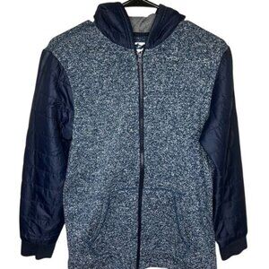 Old Navy Boys Lightweight Hooded Jacket With Quilted Sleeves Size XXL(18)